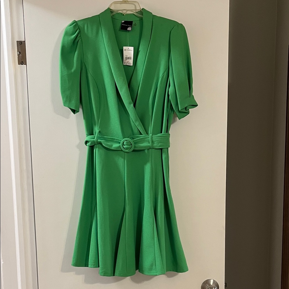 NWT Versona Green Madison Tara Spring Dress 14